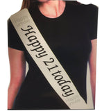 Darrahopens Occasions > Wedding Accessories Hen's Night Bridal Sash Bride Happy Birthday 18th 21st Party Night Girls