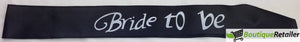 Darrahopens Occasions > Wedding Accessories HEN'S NIGHT SASH Party Girls Wedding Bridesmaid Bridal Bride To Be Satin Sashes - Bride To Be (Black)