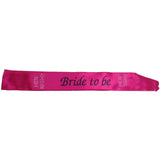 Darrahopens Occasions > Wedding Accessories HEN'S NIGHT SASH Party Girls Wedding Bridesmaid Bridal Bride To Be Satin Sashes - Bride To Be (Dark Pink 2)