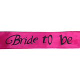 Darrahopens Occasions > Wedding Accessories HEN'S NIGHT SASH Party Girls Wedding Bridesmaid Bridal Bride To Be Satin Sashes - Bride To Be (Dark Pink)