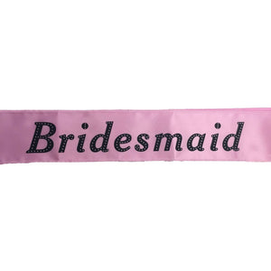 Darrahopens Occasions > Wedding Accessories HEN'S NIGHT SASH Party Girls Wedding Bridesmaid Bridal Bride To Be Satin Sashes - Bridesmaid (Light Pink)