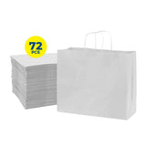 Darrahopens Occasions > Wrapping Paper & Gift Bags Party Central 72PCE Gift/Craft Paper Bags Horizontal White Reusable 21 x 27cm