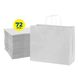 Darrahopens Occasions > Wrapping Paper & Gift Bags Party Central 72PCE Gift/Craft Paper Bags Horizontal White Reusable 25 x 33cm