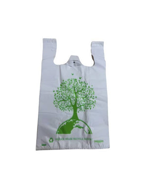 Darrahopens Occasions > Wrapping Paper & Gift Bags Reusable Carry Bags Eco Plastic Bags Wholesale Printed Carry Bag Medium (700 Pcs) Wholesale White Color