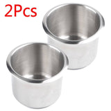 Darrahopens Outdoor > Boating 2PCS Stainless Steel Cup Drink Holder For Marine Car Truck Camper RV Boat