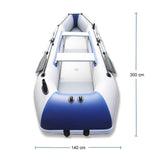 Darrahopens Outdoor > Boating Solar Marine 3M  Inflatable Boat + 4 Stroke Outboard Motor + Motor Mount 3in1 Set