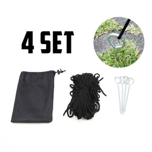 darrahopens Outdoor > Camping Camperoos 4 Set Gazebo Outdoor Marquee Tent Rope Set