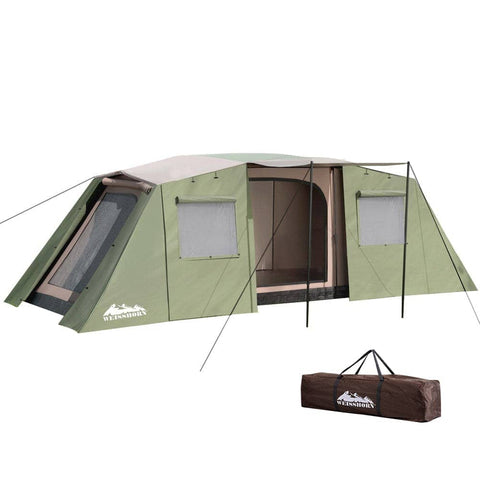 Darrahopens Outdoor > Camping Weisshorn Camping Tent 10 Person Instant Up Tents Outdoor Family Hiking 3 Rooms