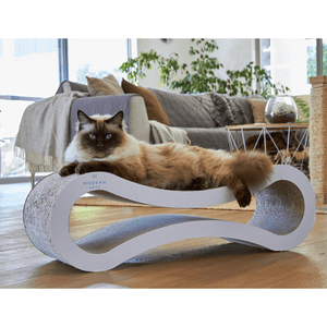 Darrahopens Pet Care > Cat Supplies Cat Scratcher Infinity Lounge, White