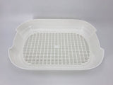 Darrahopens Pet Care > Cat Supplies Large Portable Cat Toilet Litter Box Tray with Scoop and Grid Tray Brown