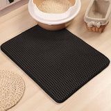 Darrahopens Pet Care > Cat Supplies YES4PETS 2 X Double Layer Cat Litter Tray Trap Mat Catch Cat Litter House Box Pad Toilet Mat