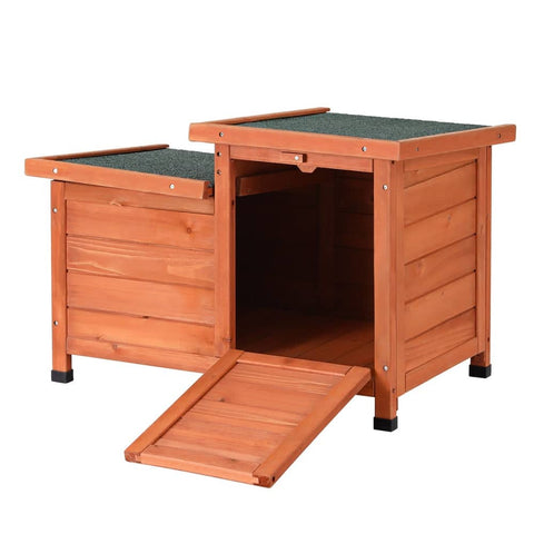 Darrahopens Pet Care > Coops & Hutches i.Pet Rabbit Hutch Outdoor Cat House Wooden Shelter Condo Small Enclosure Indoor