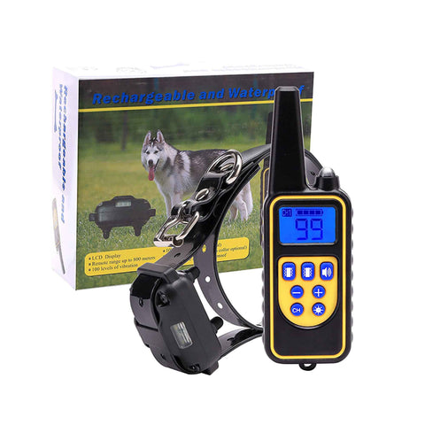 Darrahopens Pet Care Dog Bark Collar - 1x 800m Range Reciever Vibration Sound Light Training Device