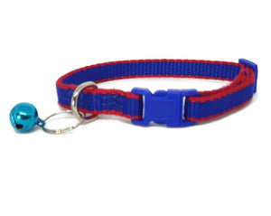 Darrahopens Pet Care > Dog Supplies 100% Pure Bamboo Fibre Cat Collar Plastic Buckle Navy