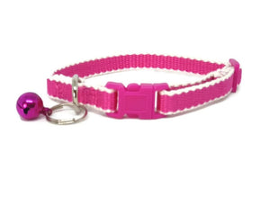 Darrahopens Pet Care > Dog Supplies 100% Pure Bamboo Fibre Cat Collar Plastic Buckle Pink