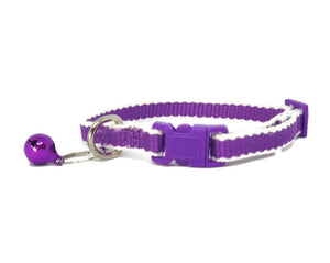 Darrahopens Pet Care > Dog Supplies 100% Pure Bamboo Fibre Cat Collar Plastic Buckle Purple