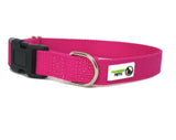 Darrahopens Pet Care > Dog Supplies 100% Pure Bamboo Fibre Dog Collar Plastic Buckle Large Pink