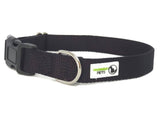 Darrahopens Pet Care > Dog Supplies 100% Pure Bamboo Fibre Dog Collar Plastic Buckle Medium Black