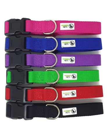 Darrahopens Pet Care > Dog Supplies 100% Pure Bamboo Fibre Dog Collar Plastic Buckle Medium Navy