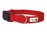 Darrahopens Pet Care > Dog Supplies 100% Pure Bamboo Fibre Dog Collar Plastic Buckle Medium Red