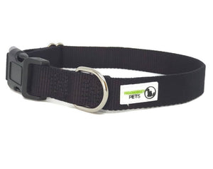 Darrahopens Pet Care > Dog Supplies 100% Pure Bamboo Fibre Dog Collar Plastic Buckle Small Black