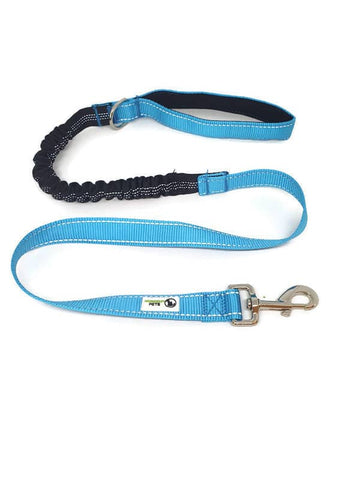 Darrahopens Pet Care > Dog Supplies Bungee Dog Lead Nylon w/Reflective Stitching Light Blue