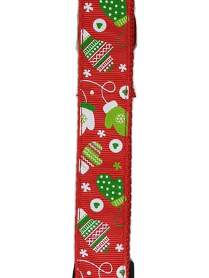 Darrahopens Pet Care > Dog Supplies Christmas Dog Collars Adjustable Medium Red Mittens