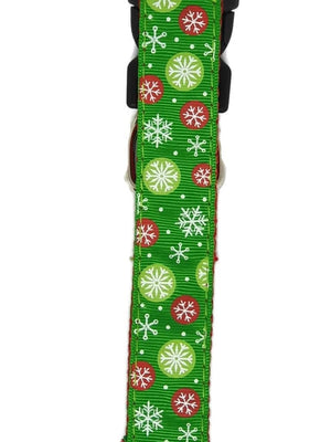 Darrahopens Pet Care > Dog Supplies Christmas Dog Leashes 1.2m Green Snow Flakes