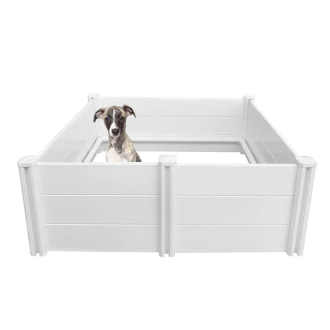 Darrahopens Pet Care > Dog Supplies Dog Whelping Box 0.95m x 0.95m x 0.48m - Puppy Birthing PVC Pen