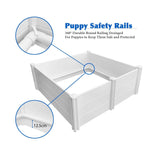 Darrahopens Pet Care > Dog Supplies Dog Whelping Box 0.95m x 0.95m x 0.48m - Puppy Birthing PVC Pen