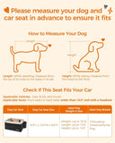 Darrahopens Pet Care > Dog Supplies Feandrea Dog Car Seat Adjustable Straps Washable Liner 4 Pockets Black and Beige