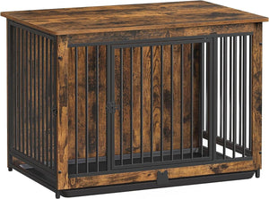 Darrahopens Pet Care > Dog Supplies FEANDREA Dog Crate End Table for Medium Dogs up to 32kg Rustic Brown