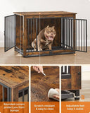 Darrahopens Pet Care > Dog Supplies FEANDREA Dog Crate End Table for Medium Dogs up to 32kg Rustic Brown