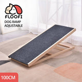 Darrahopens Pet Care > Dog Supplies FLOOFI Wooden Adjustable Pet Ramp (100x45x9.5cm)