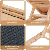 Darrahopens Pet Care > Dog Supplies FLOOFI Wooden Adjustable Pet Ramp (100x45x9.5cm)