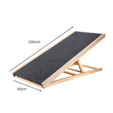 Darrahopens Pet Care > Dog Supplies FLOOFI Wooden Adjustable Pet Ramp (100x45x9.5cm)