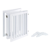 Darrahopens Pet Care > Dog Supplies Four Panel Freestanding Dog Gate, White