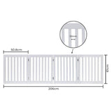 Darrahopens Pet Care > Dog Supplies Four Panel Freestanding Dog Gate, White