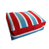 Darrahopens Pet Care > Dog Supplies Heavy Duty Pure Cotton Pet Dog Bed Cover Medium Blue Red Stripes