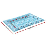 Darrahopens Pet Care > Dog Supplies i.Pet Pet Cooling Mat Gel Dog Cat Self-cool Puppy Pad Large Bed Summer Blue