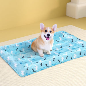 Darrahopens Pet Care > Dog Supplies i.Pet Pet Cooling Mat Gel Dog Cat Self-cool Puppy Pad Large Bed Summer Blue