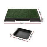 Darrahopens Pet Care > Dog Supplies i.Pet Pet Training Pad Dog Potty Toilet Large Loo Portable With Tray Grass Mat