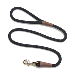 Darrahopens Pet Care > Dog Supplies Mendota Clip Leash Large - lengths 1/2in x 6ft(13mm x1.8m) Made in the USA - Black