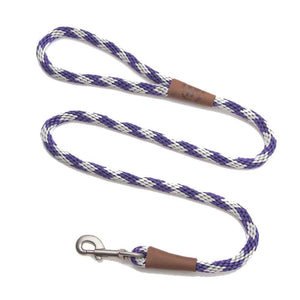 Darrahopens Pet Care > Dog Supplies Mendota Clip Leash Large - lengths 1/2in x 6ft(13mm x1.8m) Made in the USA - Diamond - Amethyst