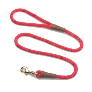 Darrahopens Pet Care > Dog Supplies Mendota Clip Leash Large - lengths 1/2in x 6ft(13mm x1.8m) Made in the USA - Red