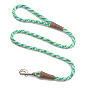 Darrahopens Pet Care > Dog Supplies Mendota Clip Leash Large - lengths 1/2in x 6ft(13mm x1.8m) Made in the USA - Twist - Seafoam