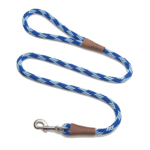 Darrahopens Pet Care > Dog Supplies Mendota Clip Leash Small - lengths 3/8in x 4ft(10mm x1.2m) Made in the USA - Diamond - Sapphire