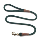 Darrahopens Pet Care > Dog Supplies Mendota Clip Leash Small - lengths 3/8in x 4ft(10mm x1.2m) Made in the USA - Hunter Green