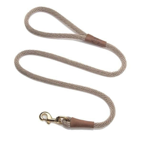 Darrahopens Pet Care > Dog Supplies Mendota Clip Leash Small - lengths 3/8in x 4ft(10mm x1.2m) Made in the USA - Tan