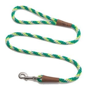 Darrahopens Pet Care > Dog Supplies Mendota Clip Leash Small - lengths 3/8in x 4ft(10mm x1.2m) Made in the USA - Tricolour Ivy